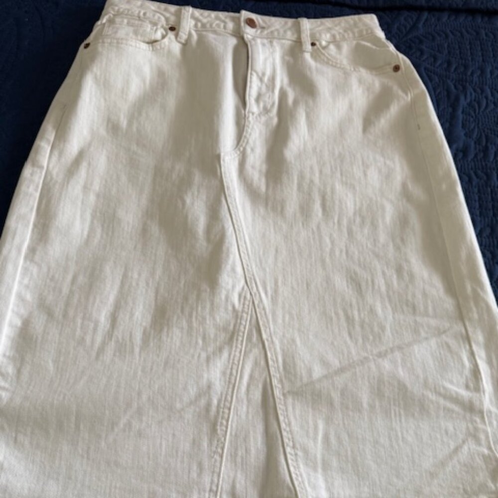 Denim High Rise Skirt (size 12)(NWT)